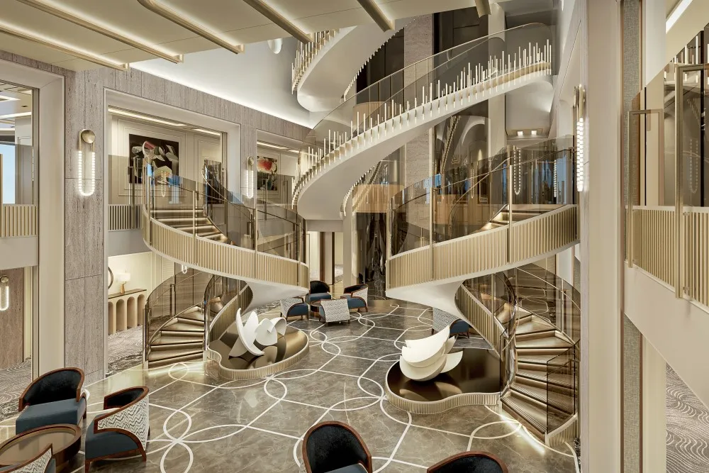 Interior of Regent Seven Seas Cruises’ new Mediterranean restaurant