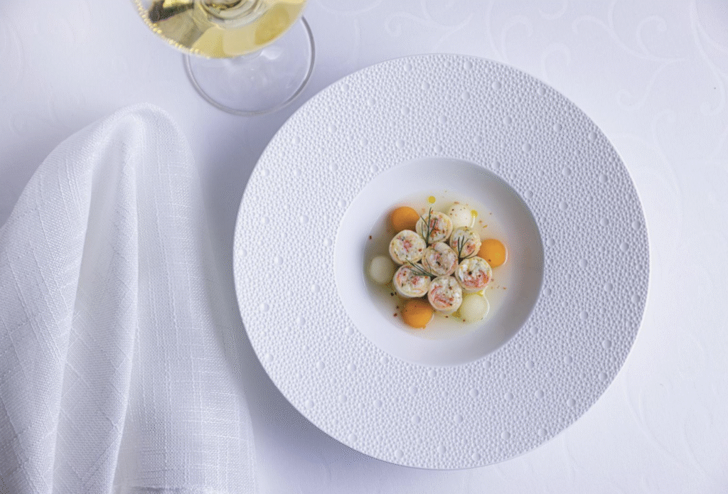 Mediterranean dishes served on Regent Seven Seas Cruises